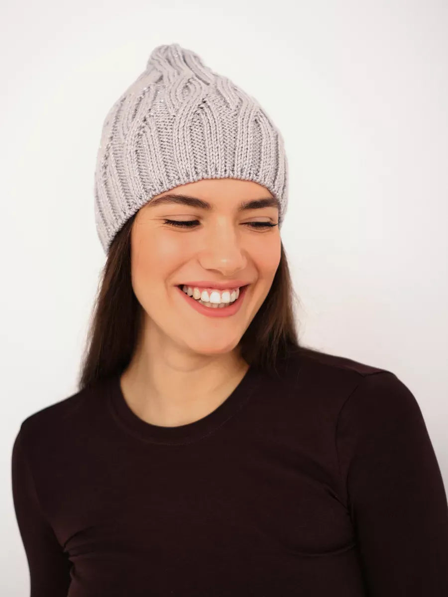 Lurex Knit Hat