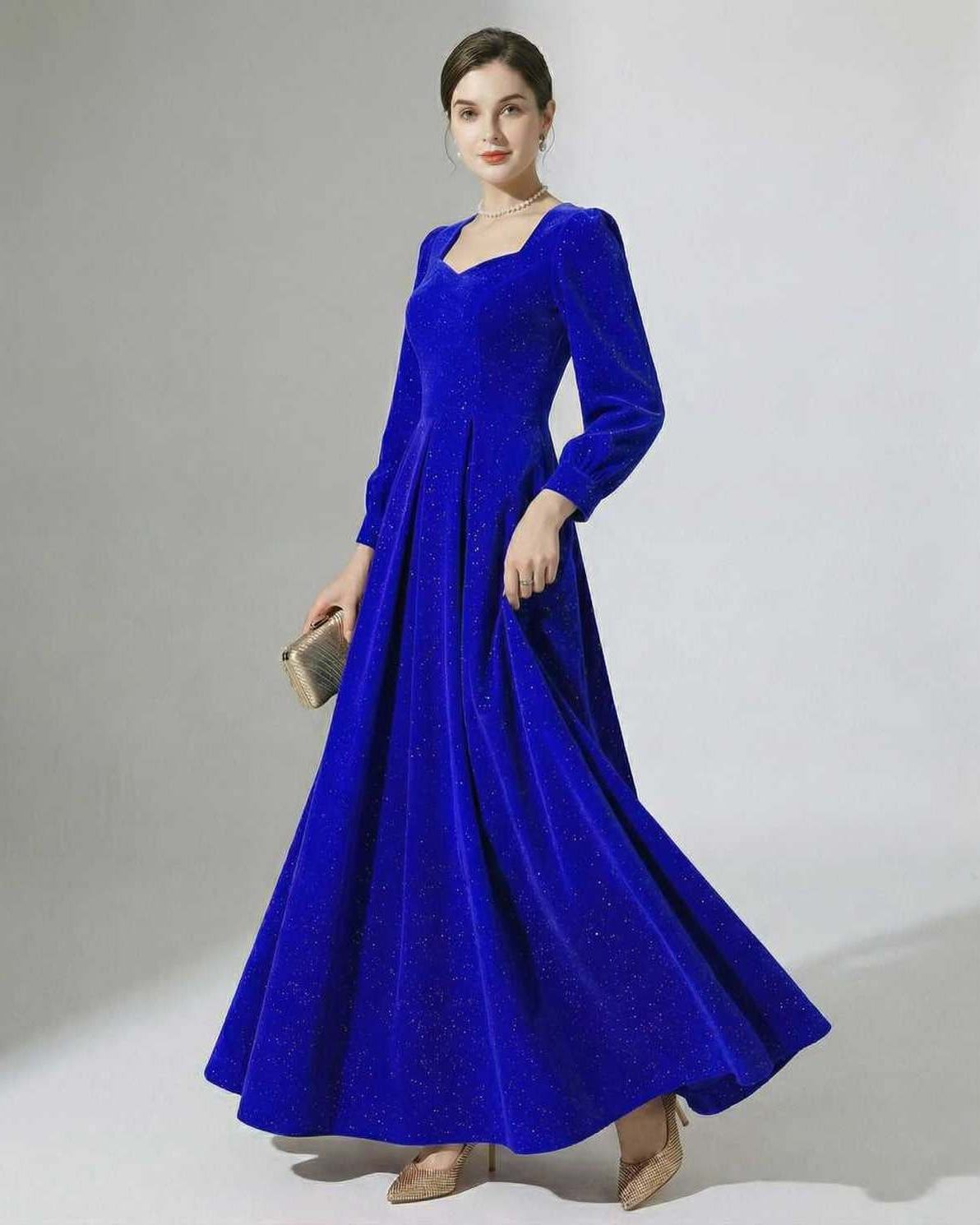 Celeste Sapphire Maxi Dress