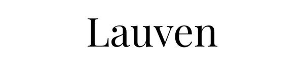 Lauven logo representing a fashion brand specializing in summer dresses and wedding guest attire.
