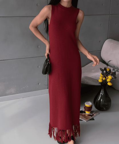 Crimson Maxi Dress