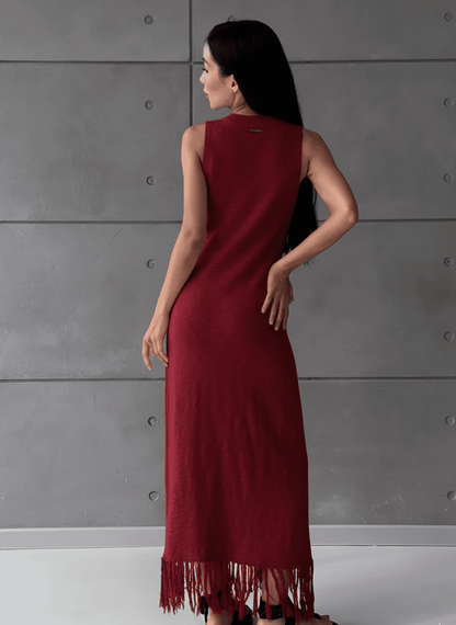 Crimson Maxi Dress