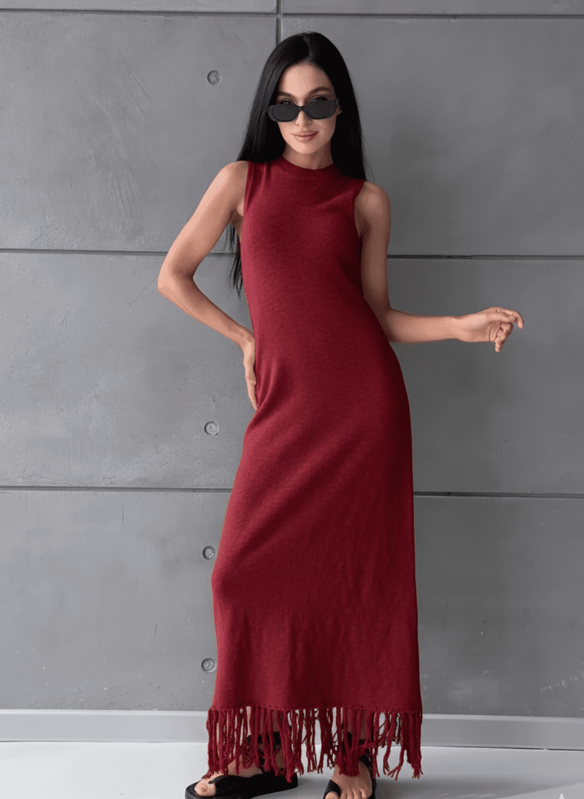 Crimson Maxi Dress