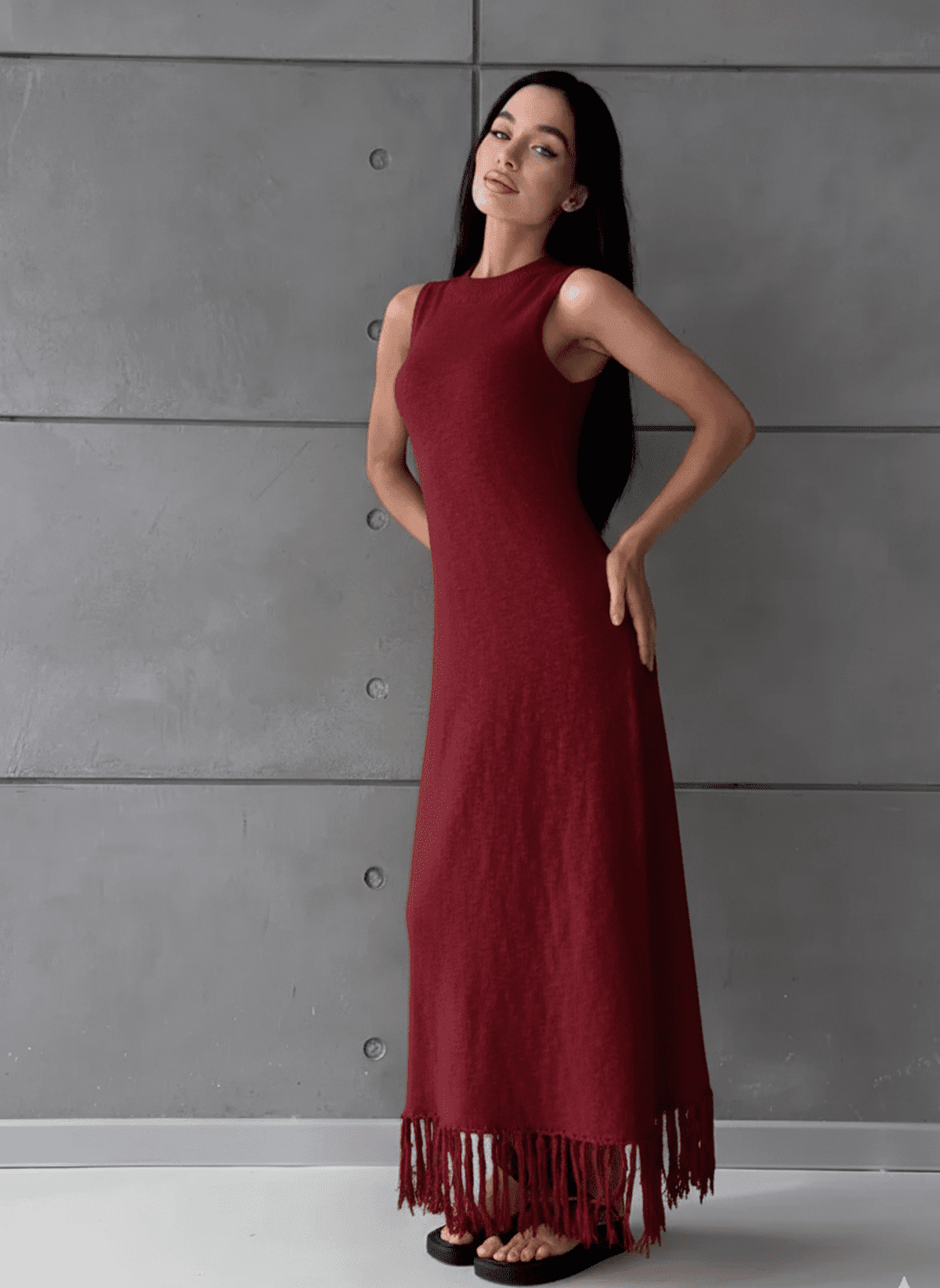 Crimson Maxi Dress