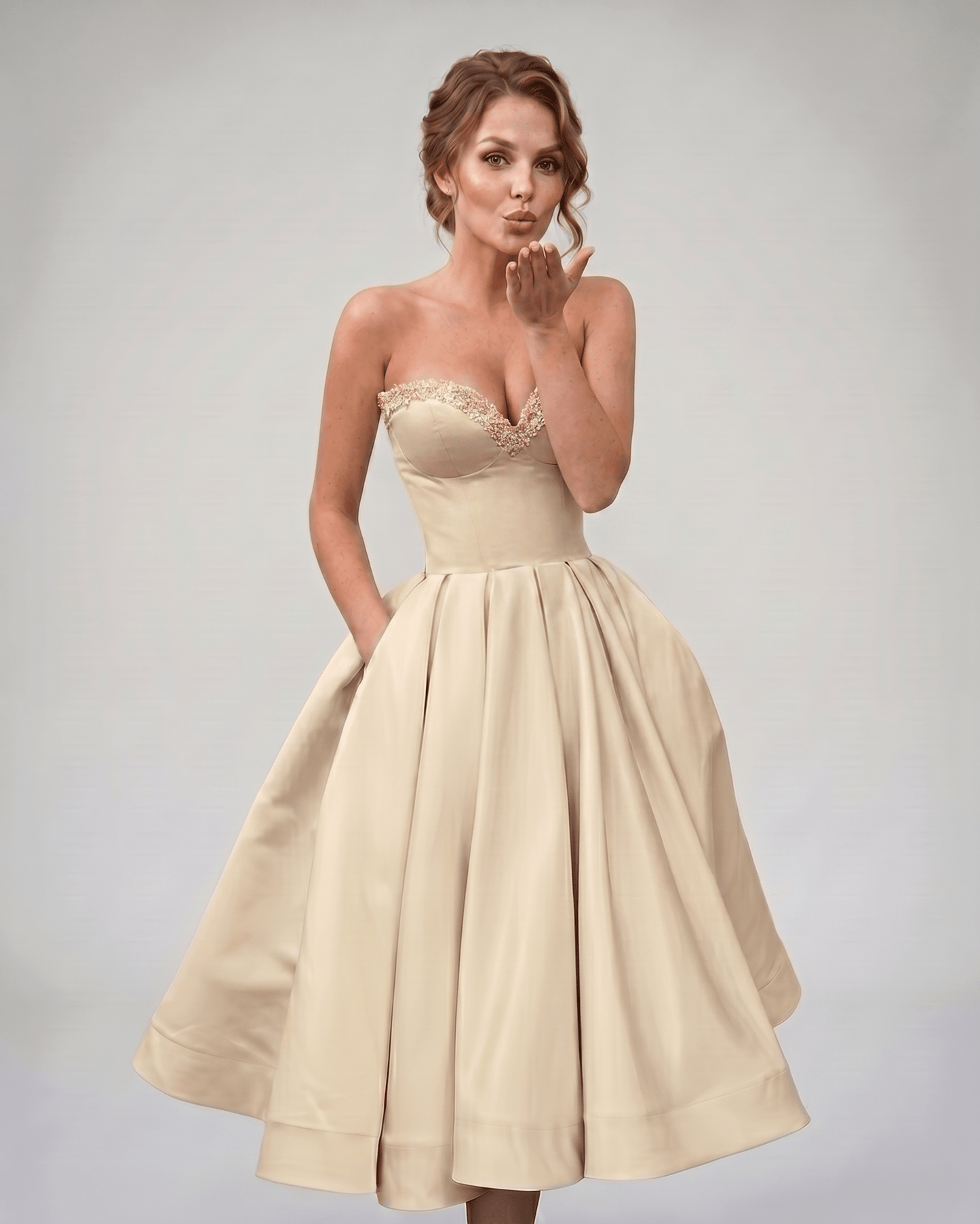 Abito Midi Veloura