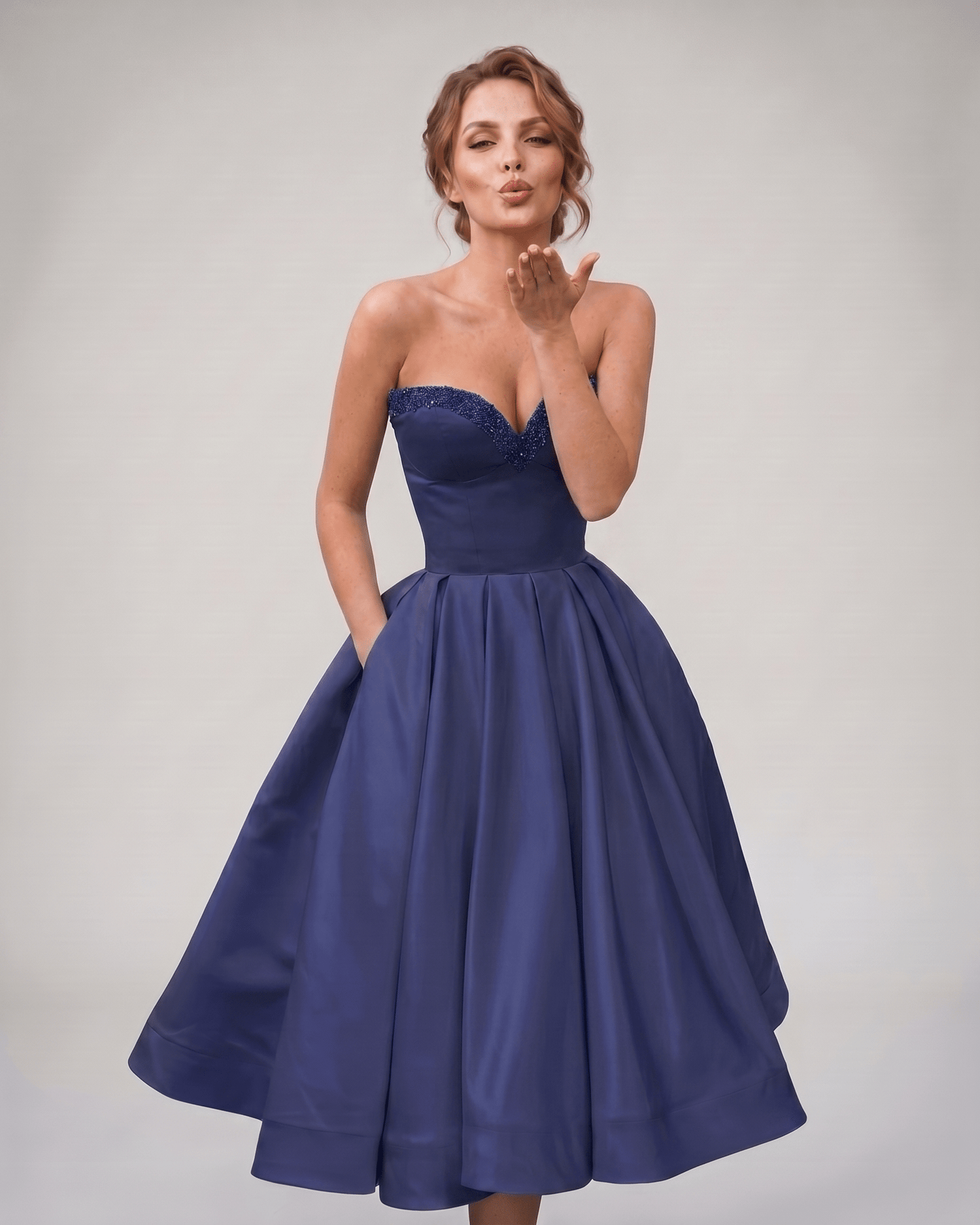 Abito Midi Veloura