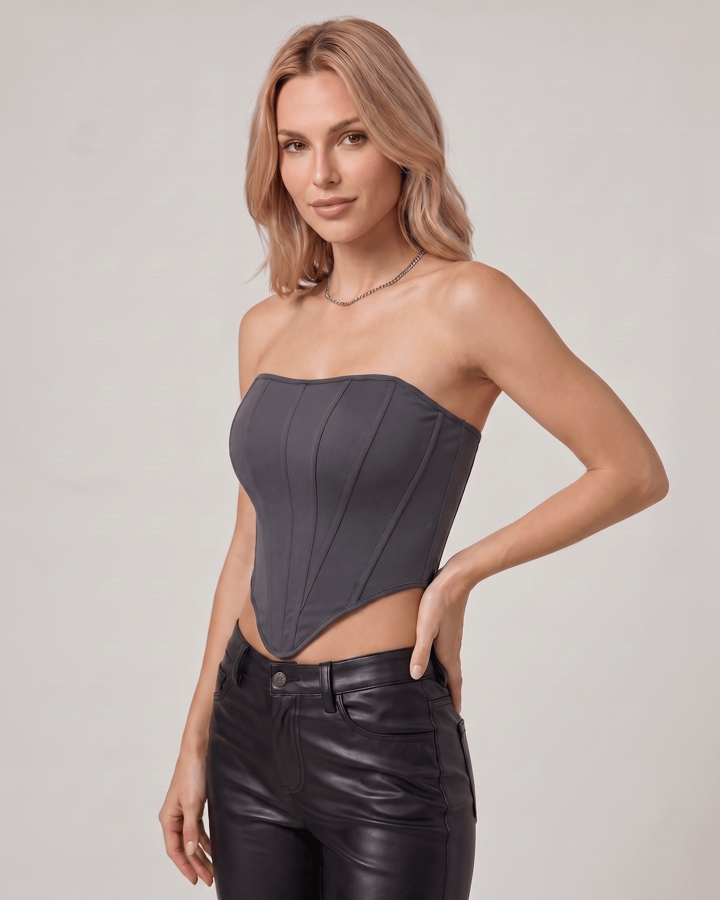 Top Corsetto Veloura
