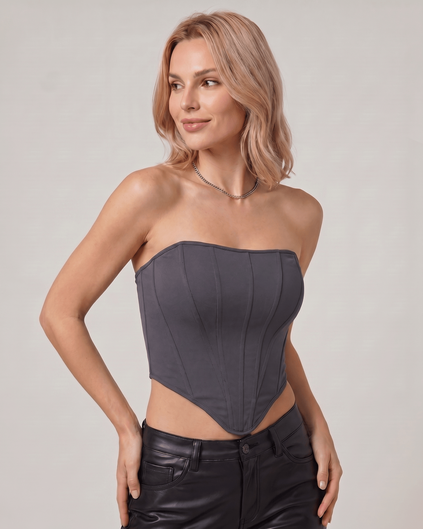 Top Corsetto Veloura
