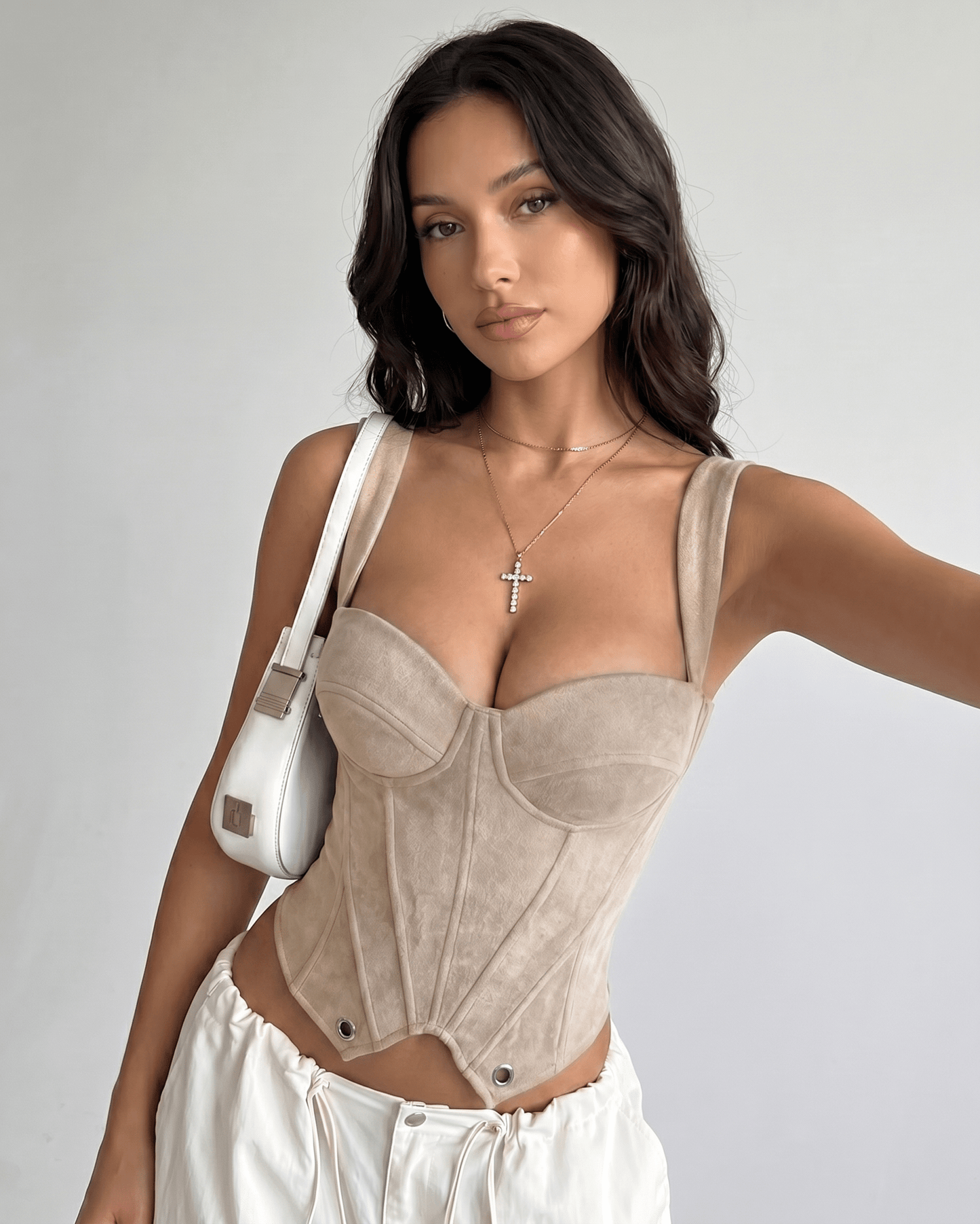 Top Corsetto Veloura