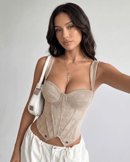 Top Corsetto Veloura