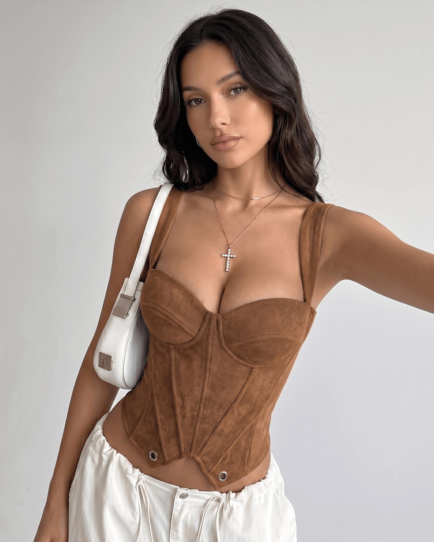 Top Corsetto Veloura