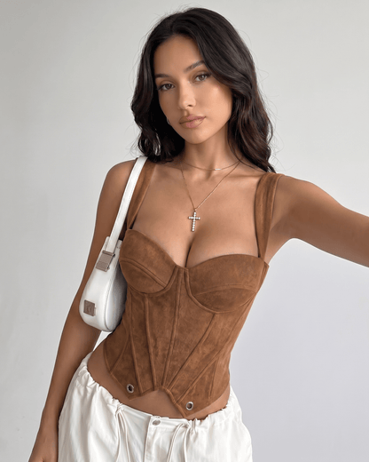 Top Corsetto Veloura