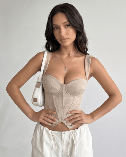 Top Corsetto Veloura