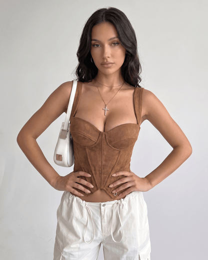 Top Corsetto Veloura