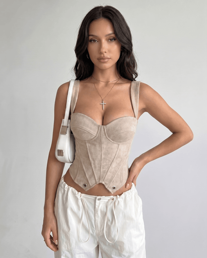 Top Corsetto Veloura