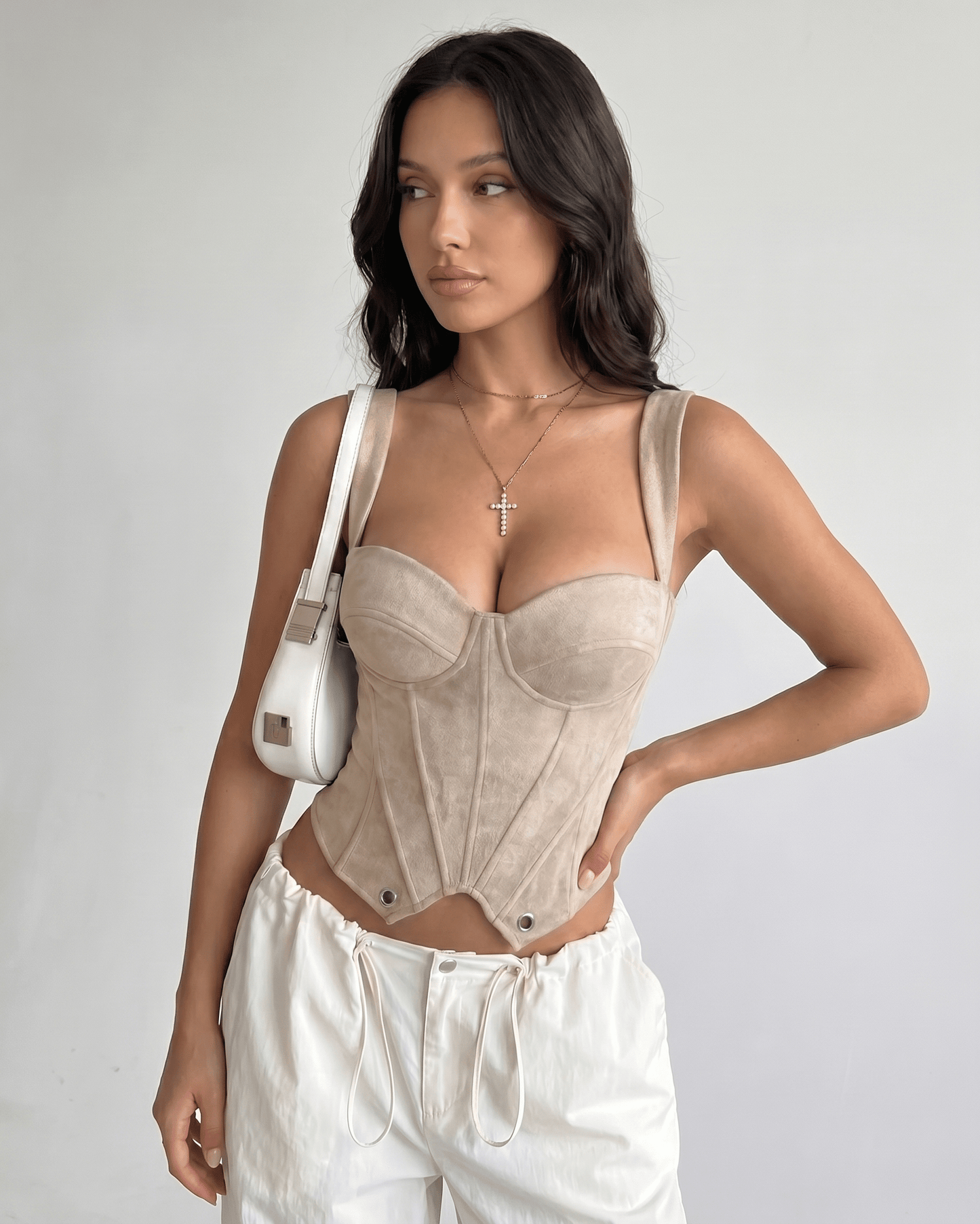Top Corsetto Veloura