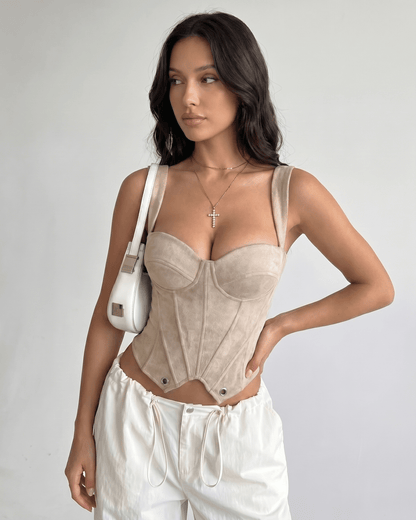 Top Corsetto Veloura