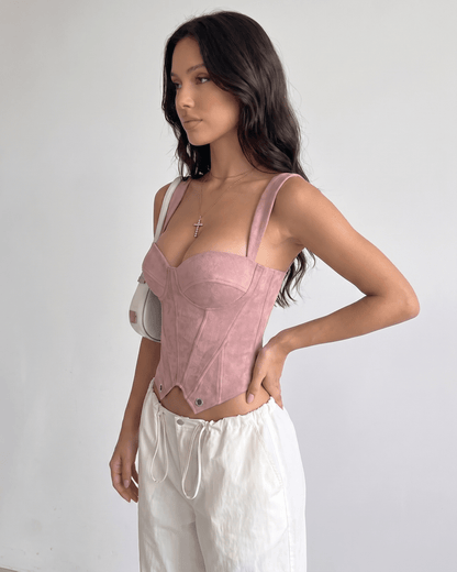 Top Corsetto Veloura
