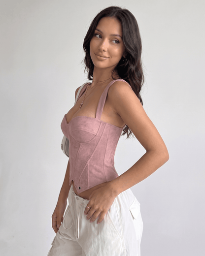 Top Corsetto Veloura