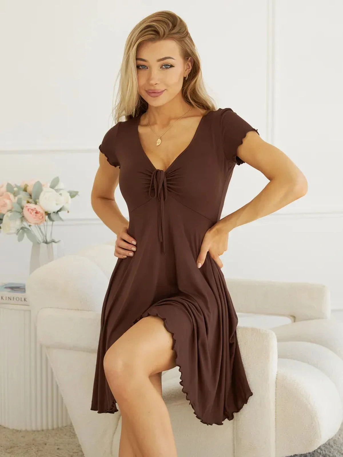 Mocha Mini Dress
