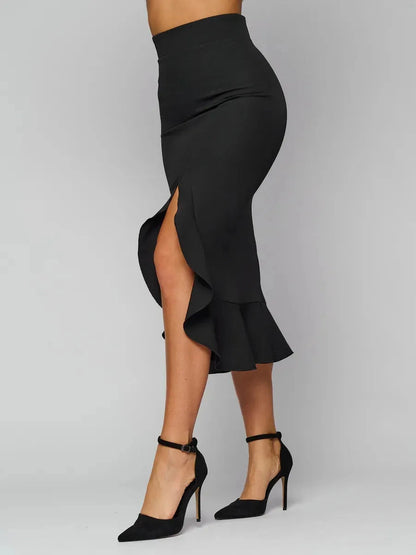 Noir Midi Skirt