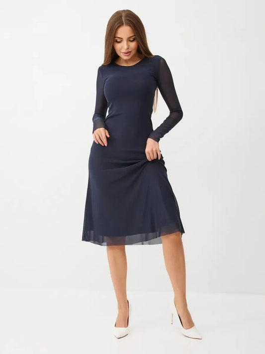 Mesh Midi Dress