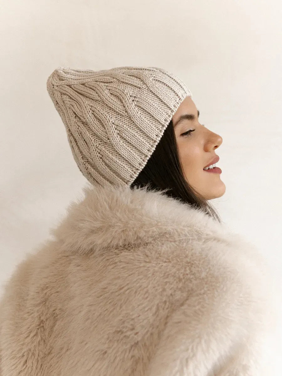 Almond Knit Hat