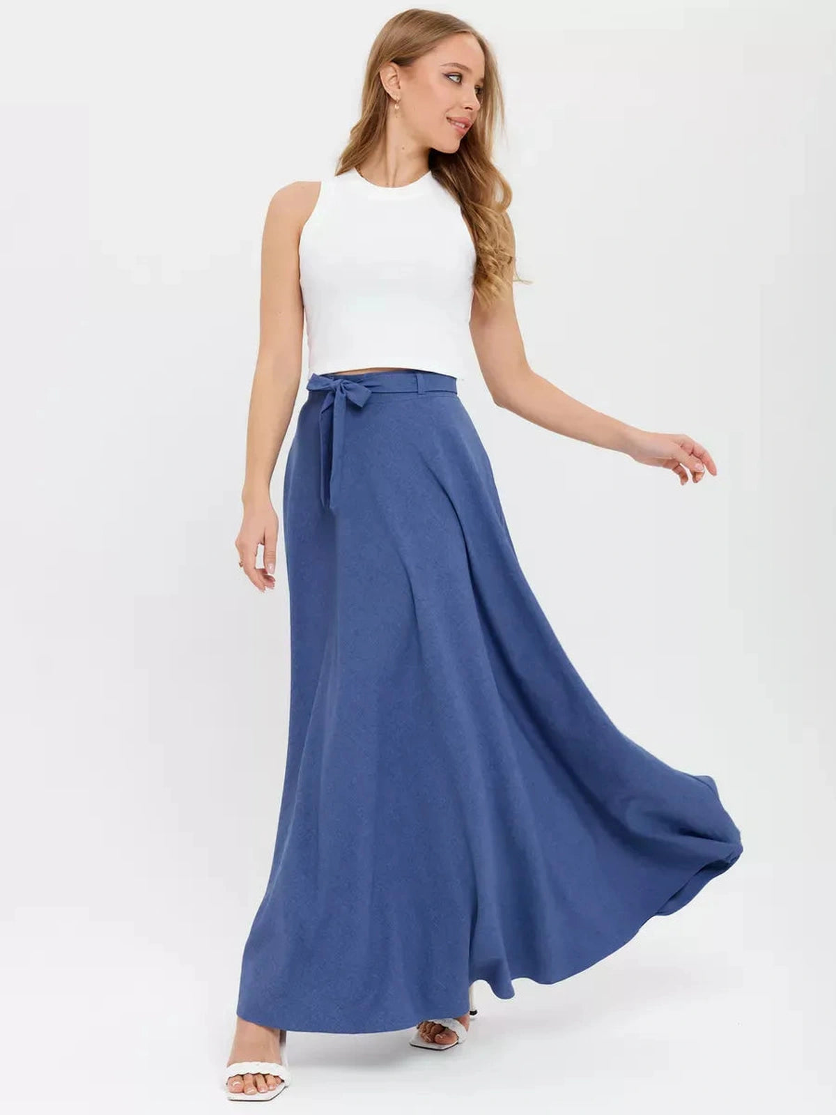 Indigo Maxi Skirt