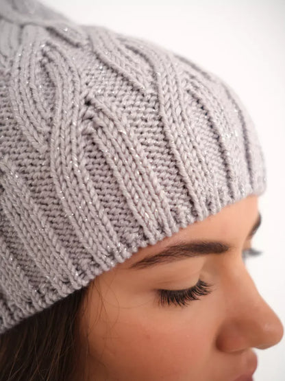 Lurex Knit Hat