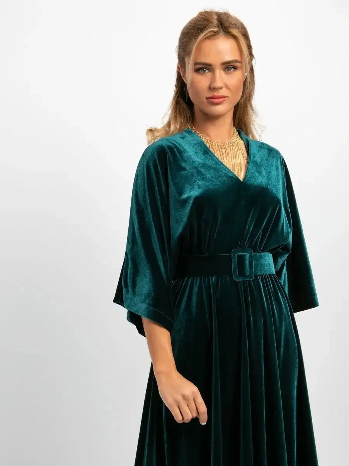 Emerald Midi Dress