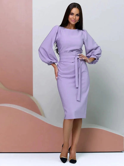 Lilac Midi Dress