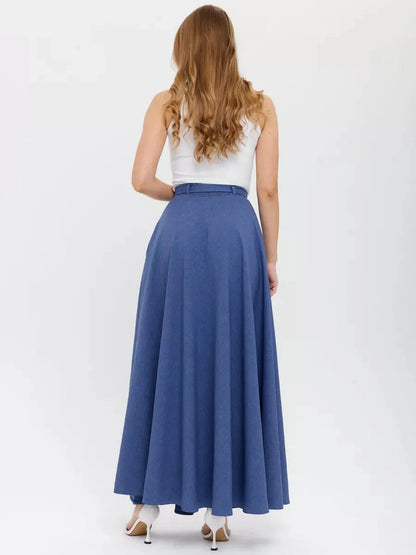 Indigo Maxi Skirt