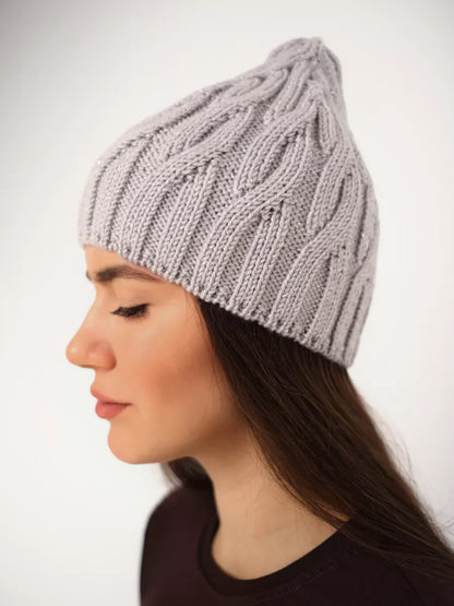 Lurex Knit Hat