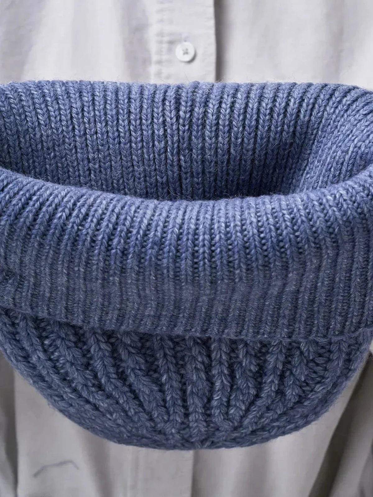 Denim Knitted Hat