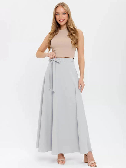 Silver Mist Maxi Skirt