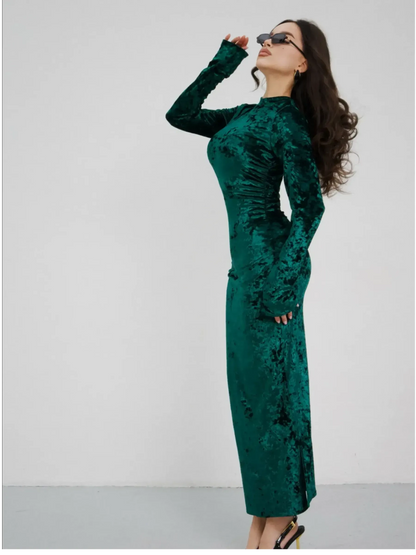 Emerald Midi Dress