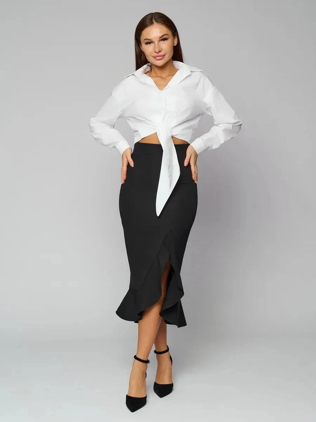 Noir Midi Skirt