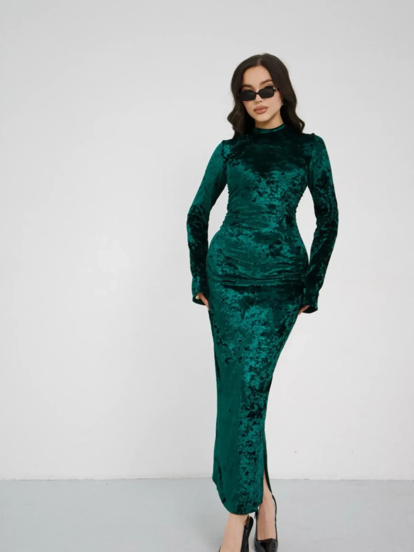 Emerald Midi Dress