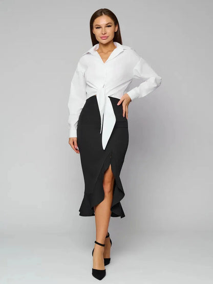 Noir Midi Skirt