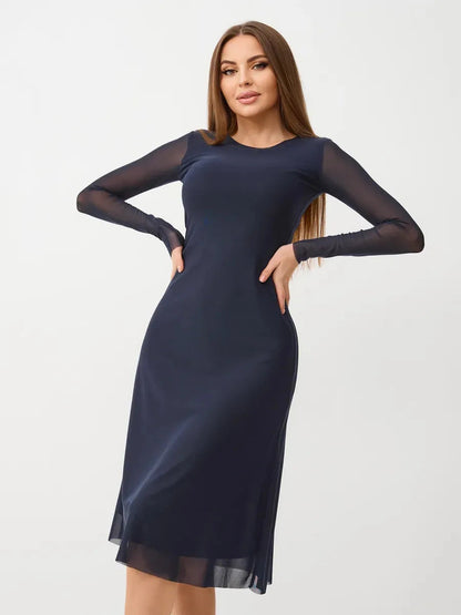 Mesh Midi Dress