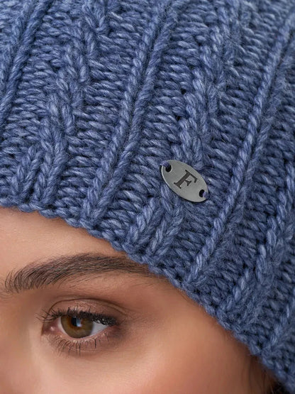 Denim Knitted Hat