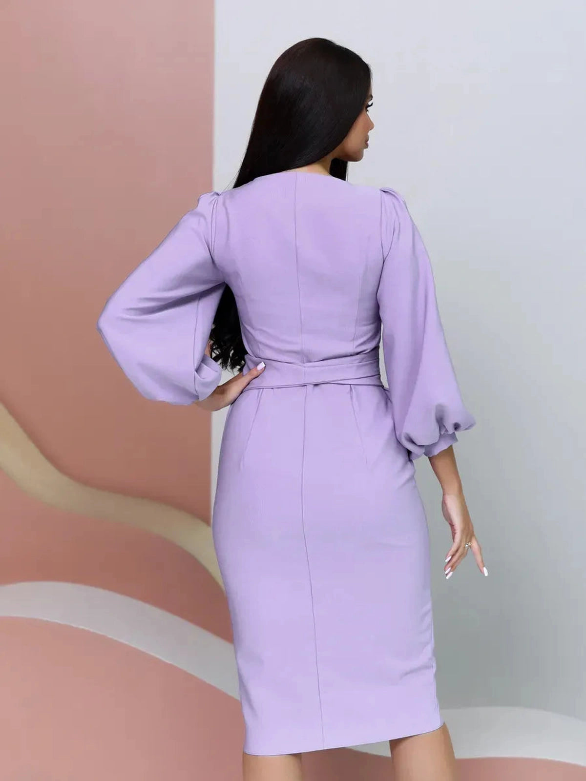 Lilac Midi Dress
