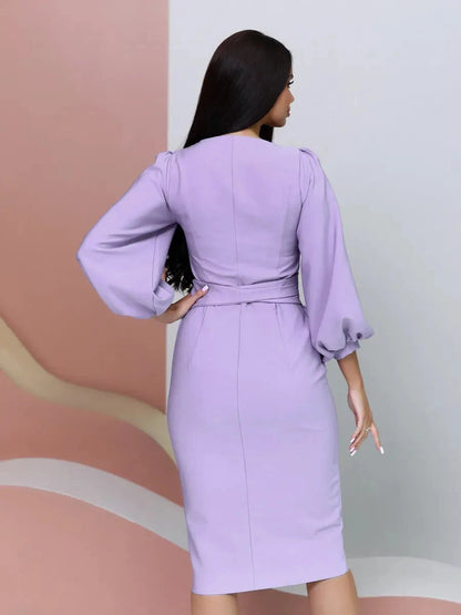 Lilac Midi Dress