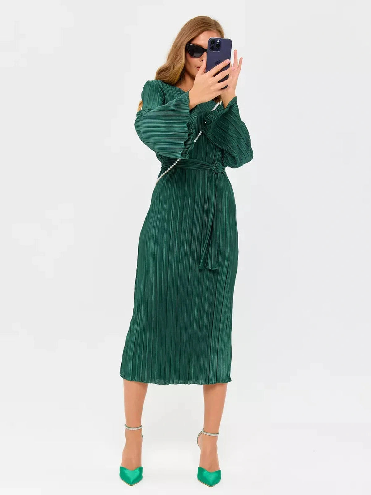 Emerald Midi Dress