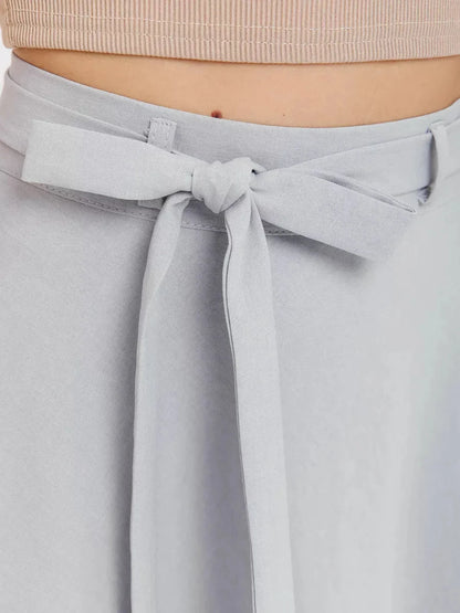 Silver Mist Maxi Skirt