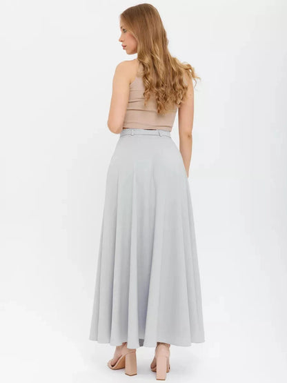 Silver Mist Maxi Skirt