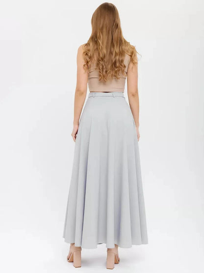 Silver Mist Maxi Skirt