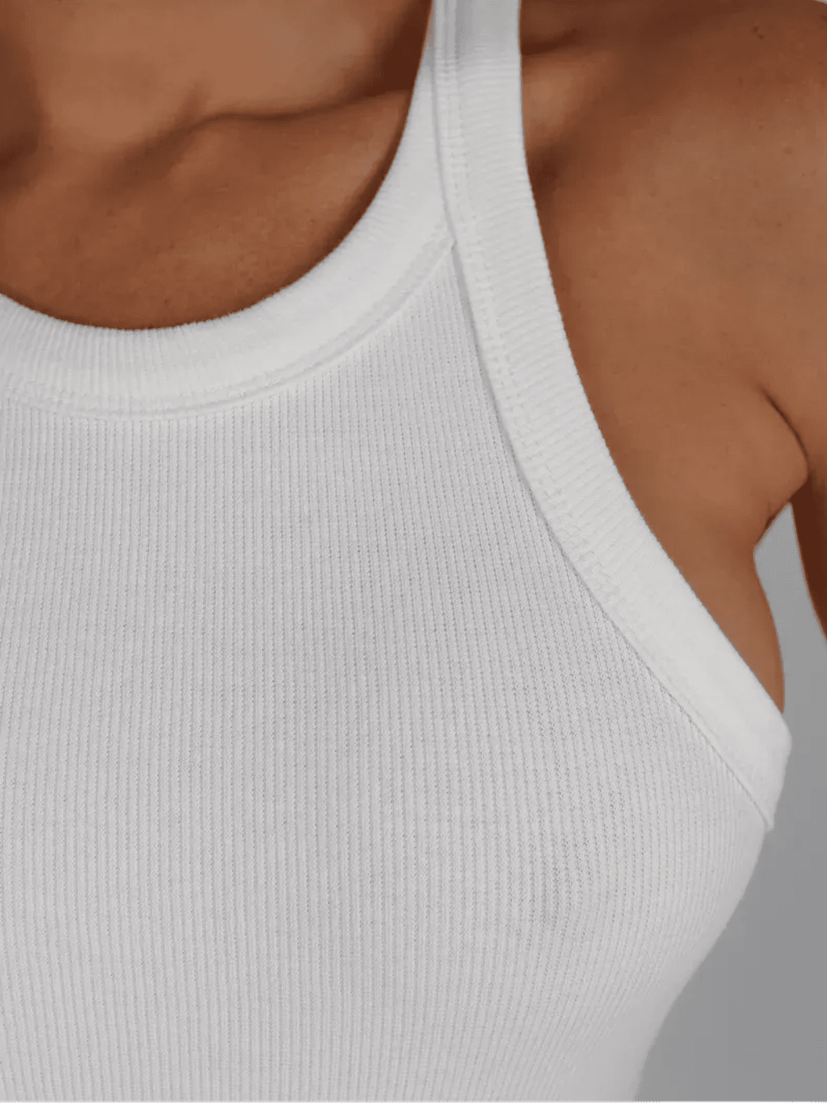 Close-up of the elegant ribbed fabric of the Lauven Vega Maxi Dress.