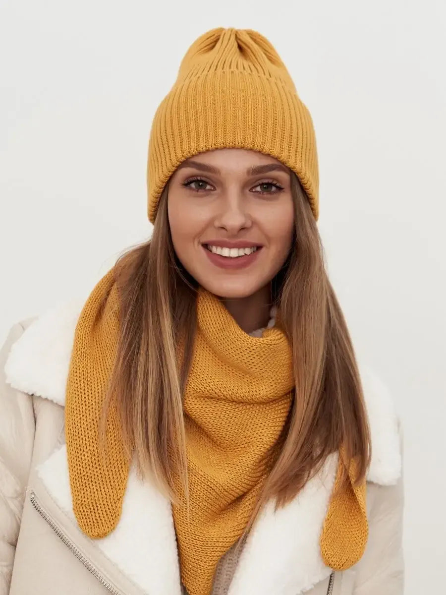 Marigold Beanie & Scarf Set
