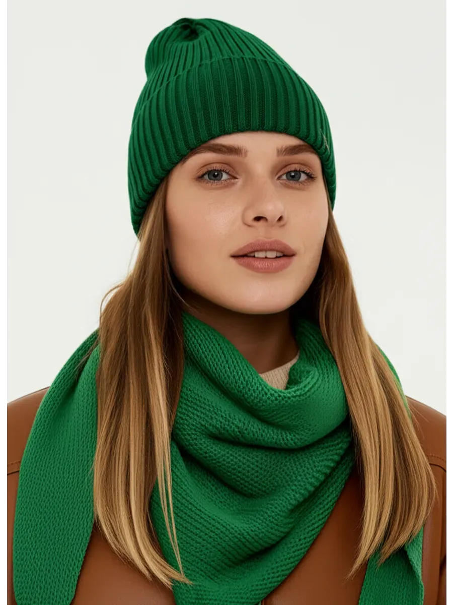 Evergreen Beanie & Scarf Set