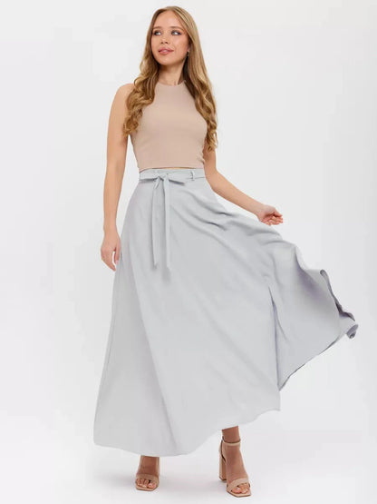 Silver Mist Maxi Skirt